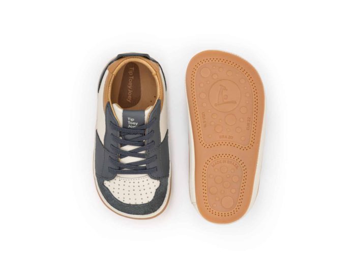 Tip Toey Joey - Bossy Ollie / Tapioca, Slate Blue & Hay - Image 3
