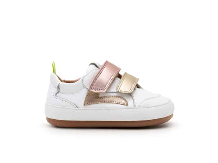 Tip Toey Joey - Bossy Landy - White / Champagne and Rose Gold - Image 3