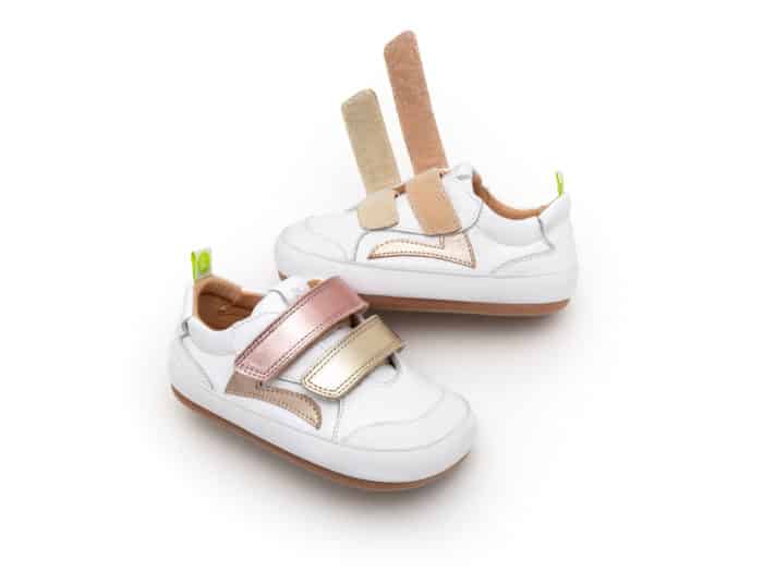 Tip Toey Joey - Bossy Landy - White / Champagne and Rose Gold - Image 2