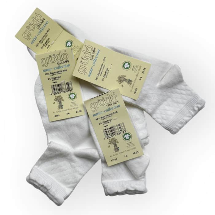 Natural Organic Socks - Grodo - White - Image 2