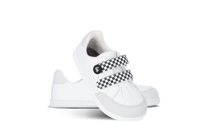 Be Lenka – Kids Barefoot Sneakers Be Lenka Energise Preschool - White & Checkerboard - Image 3