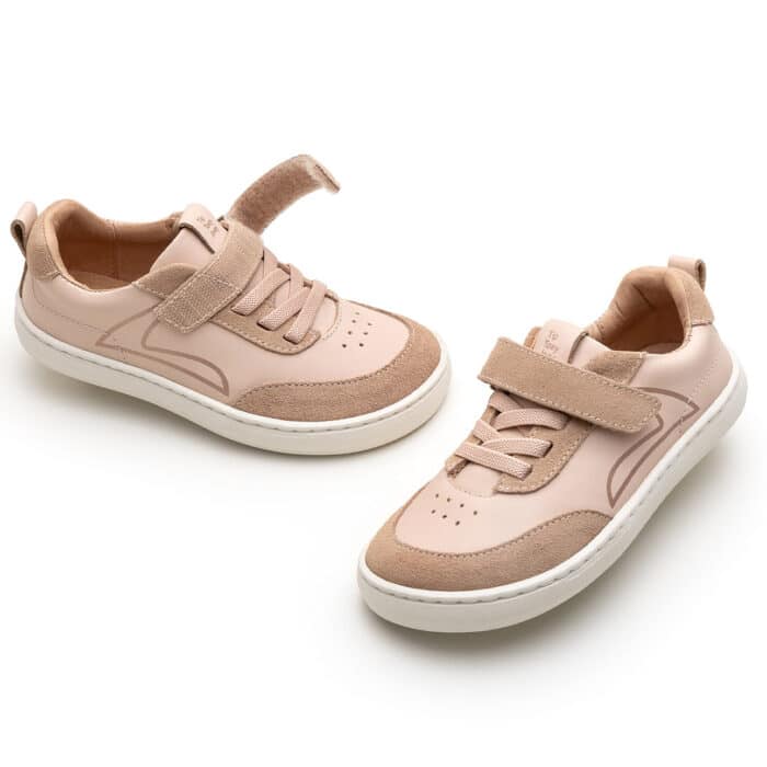 Tip Toey Joey - Outline / Papaya Cream & Rose Smoke Suede - Image 2