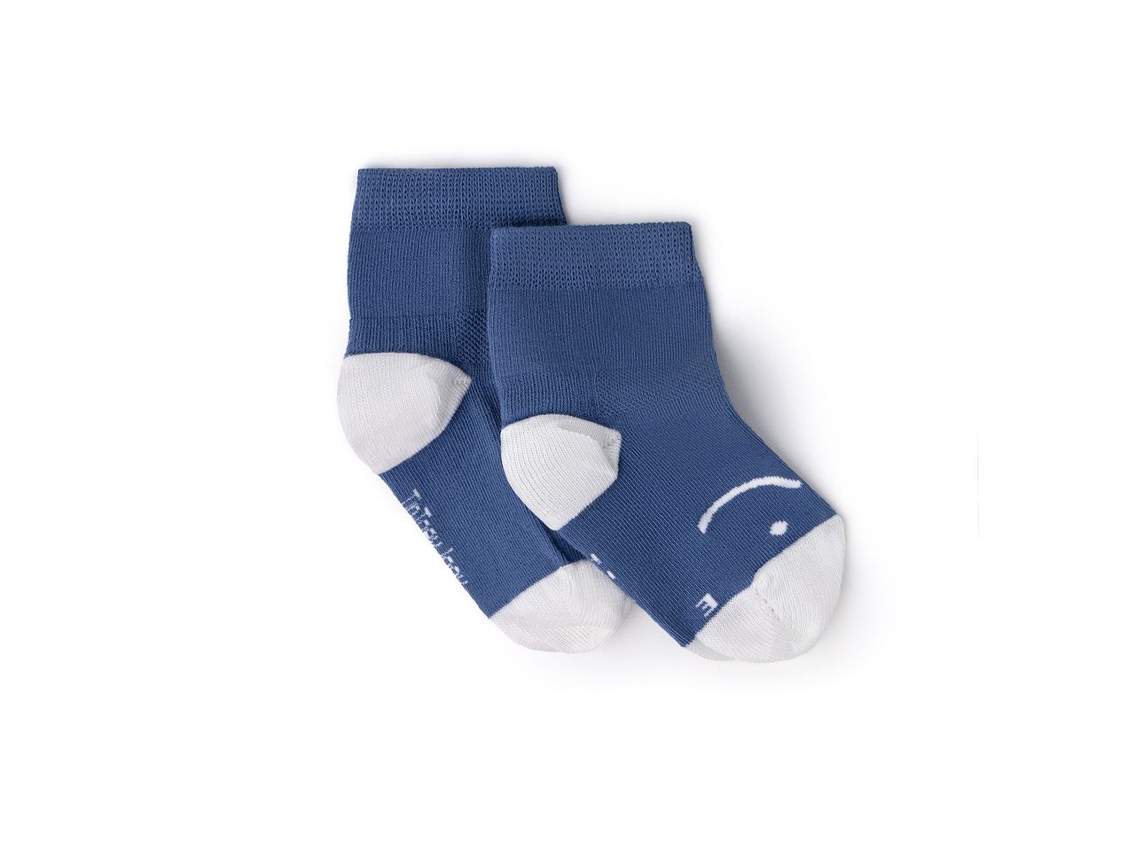 Tip Toey Joey - Foot Friendly Socks (2 pairs) / Azul & Mostarda - Image 4