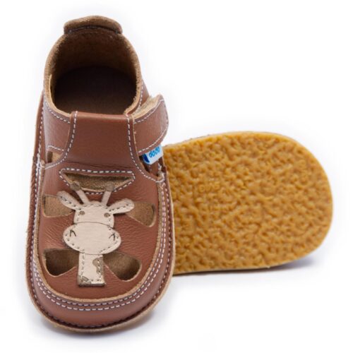 Dodo Sandals - Giraffe / Chocolate Brown